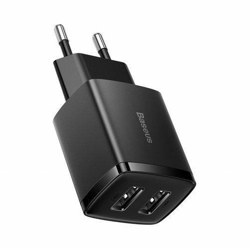 Încărcător Compact Baseus 2U 10.5W EU Negru CCXJ010201