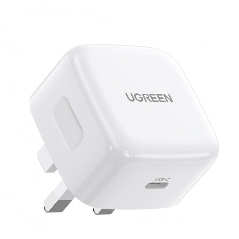 Încărcător Rapid USB-C Ugreen UK (Marea Britanie) PD 30W Alb (CD127) 70197-UGREEN