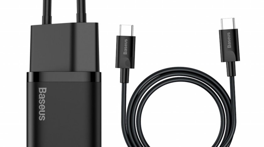 Încărcător Usb-c Baseus Mini Power Delivery 25w Cu Cablu Usb-c 100 Cm Amio BAS20602