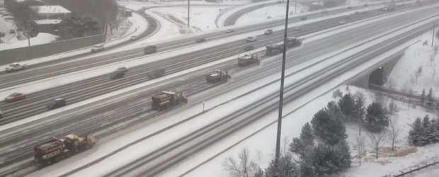 Ne pregatim si noi de iarna? Iata ce inseamna o deszapezire de autostrada