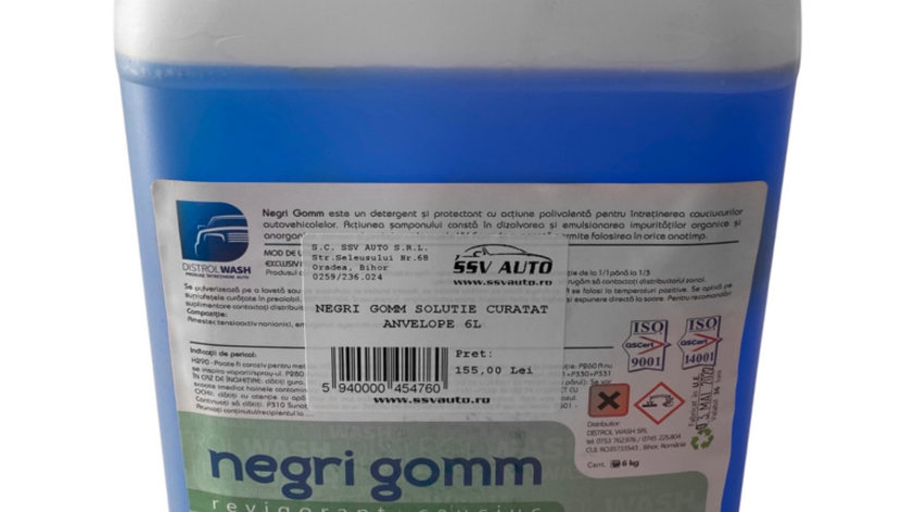 Negri Gomm Solutie Curatat Anvelope 6L