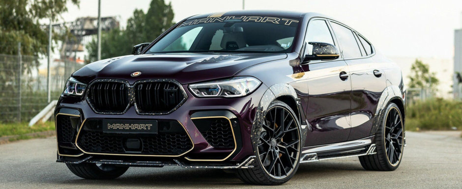 Nemtii si-au facut de cap cu primul BMW X6 M Competition din istorie. Controversatul SUV cu alura de Coupe din Bavaria a primit un pachet aerodinamic din carbon forjat si aur veritabil