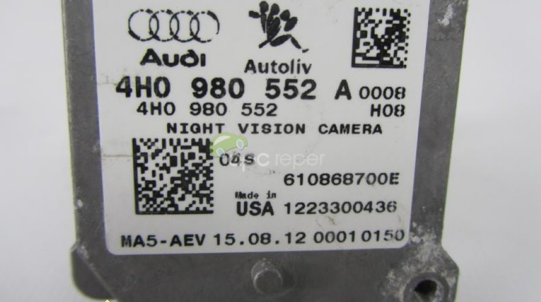 Night Vision Camera Orignala Audi A8 4H A7 A6 4G 4H0998552 A