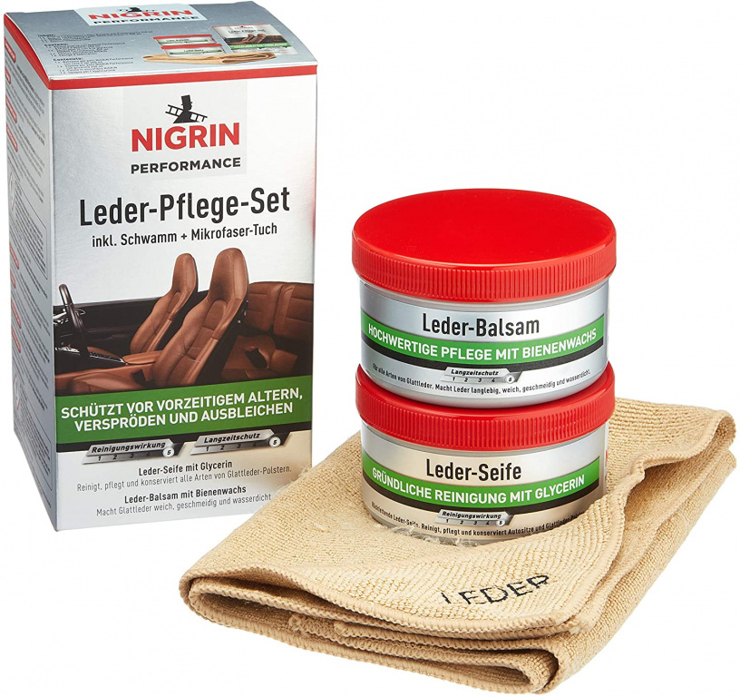 Nigrin Kit Intretinere Si Curatare Piele 2 X 250ML 73170