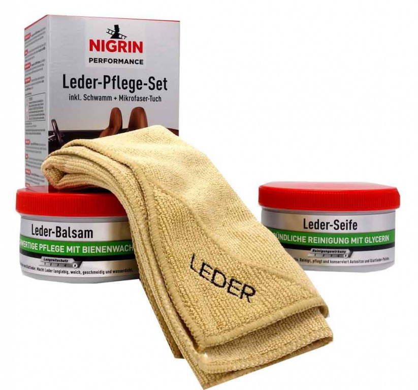 Nigrin Kit Intretinere Si Curatare Piele 2 X 250ML 73170