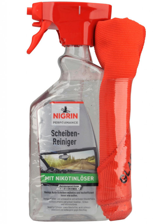 Nigrin Kit Solutie Curatat Geamuri 500ML + Laveta 20003