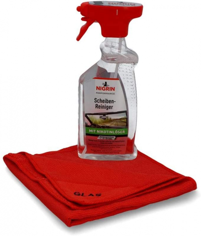 Nigrin Kit Solutie Curatat Geamuri 500ML + Laveta 20003
