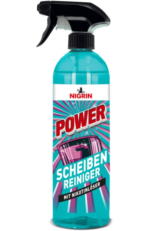 Nigrin Power Solutie Detergent Curatare Geamuri Si Parbriz Cu Nicotina 750ML 687464