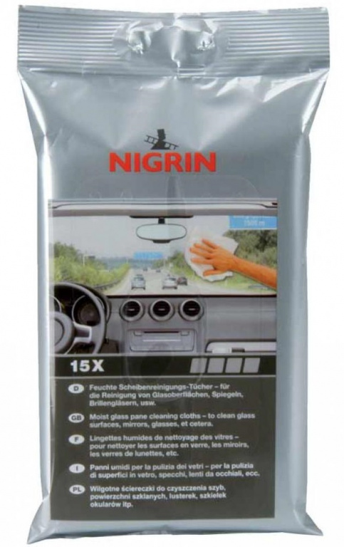 Nigrin Set 15 Buc Setvetele Intretinere Curatat Si Stergere Geamuri 74150
