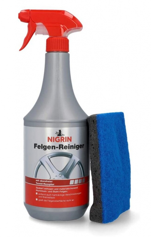 Nigrin Soluție Curățare Jante + Burete 1L 84083