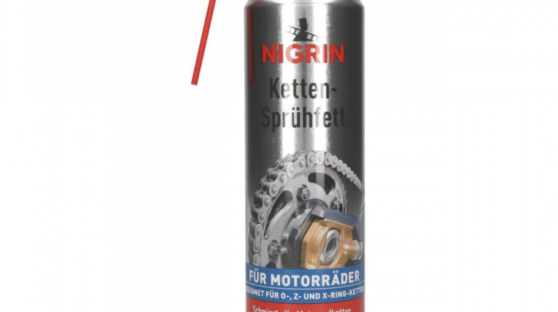 Nigrin Spray Cu Vaselina Pentru Lanturi De Motocicleta 400ML 73888