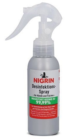 Nigrin Spray Dezinfectant Pentru Maini Si Suprafete 100ML 20717