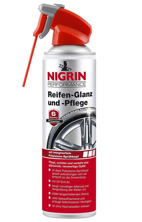 Nigrin Spray Lustruit Si Protejat Anvelope 500ML 73896