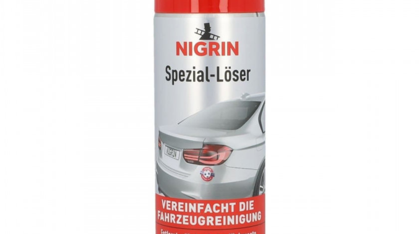 Nigrin Spray Solvent Special Indepartat Adeziv / Etichete / Autocolane / Gudron / Rasina 300ML 72280