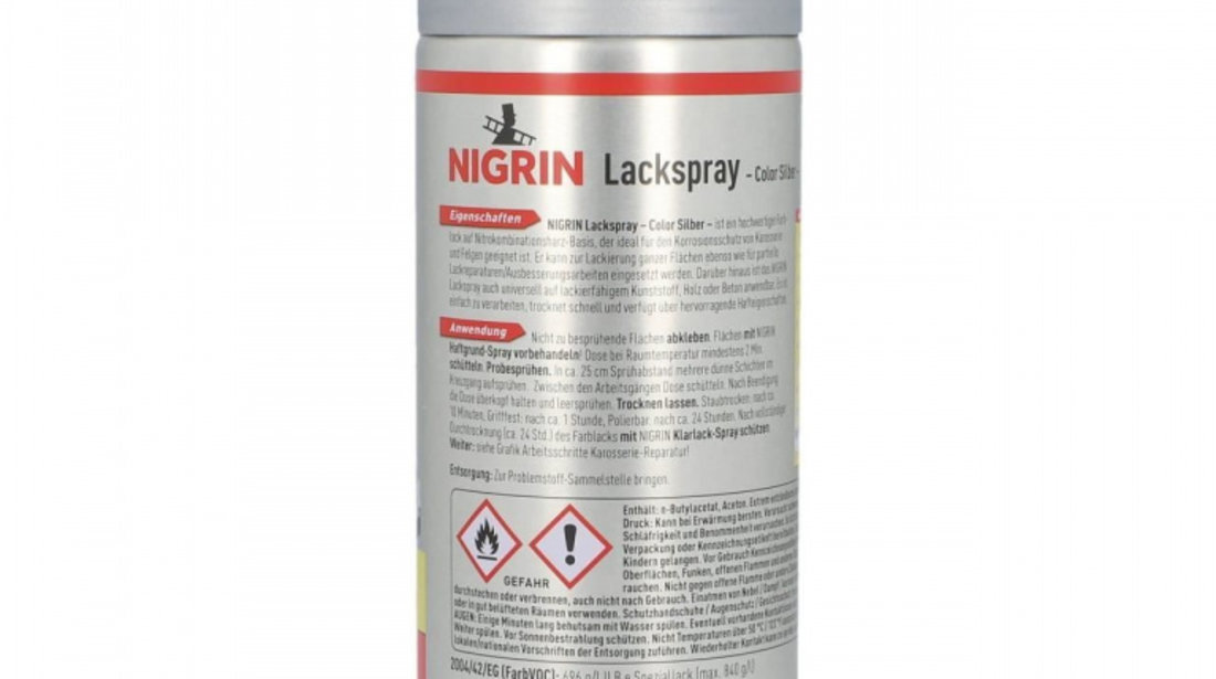 Nigrin Spray Vopsea Argintiu 400ML 74110