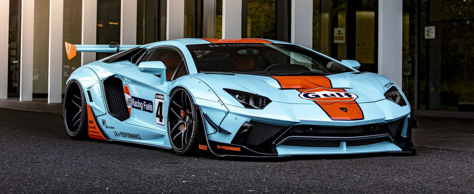 Nimeni nu se astepta sa vada legendara grafica Gulf pe un Aventador. Dar arata pur si simplu demential Nimeni nu se astepta sa vada legendara grafica Gulf pe un Aventador. Dar arata pur si simplu demential
