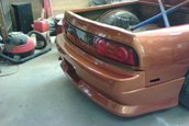 Nissan 240SX transformat in pick-up