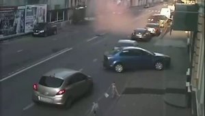 Nissan GT-R accident in Rusia