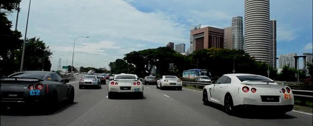 Nissan GT-R in Singapore: Peste 40 de exemplare isi dau intalnire in Orasul Leilor