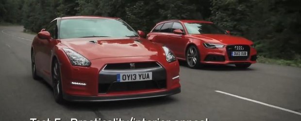 Nissan GT-R versus Audi RS6: batalie calculata