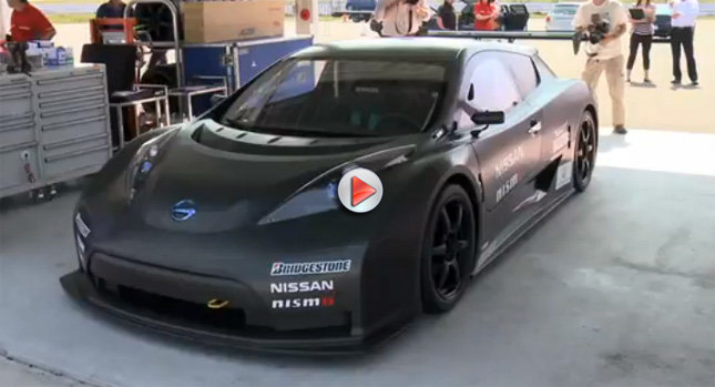 Nissan Leaf Nismo RC - masina electrica de curse surprinsa in teste