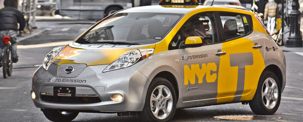 Nissan Leaf se transforma in taxi la New York