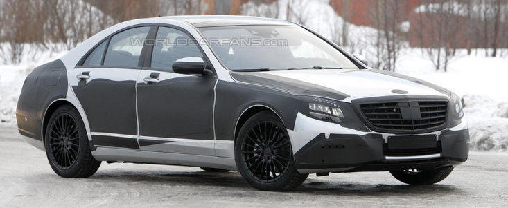 Noi imagini spion cu viitorul Mercedes S-Class Noi imagini spion cu viitorul Mercedes S-Class