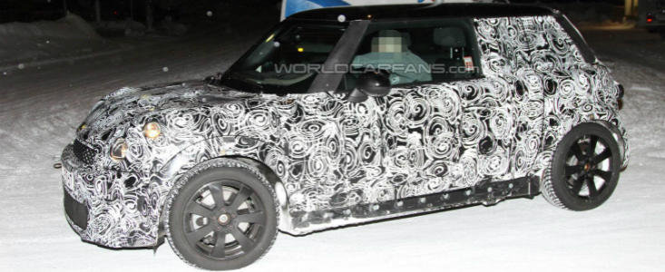 Noi imagini spion cu viitorul Mini Cooper! Noi imagini spion cu viitorul Mini Cooper!