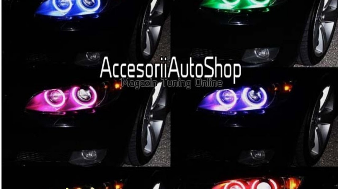 Nou Angel Eyes Multicolor setabil cu telecomanda si jocuri de lumini BMW E36 E46 E39