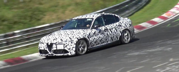 Noua Alfa Romeo Giulia QV revine la Nurburgring pentru ultimele setari