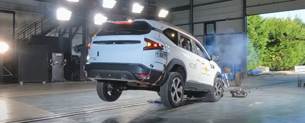 Noua Dacia Bigster, la un pas sa isi ia zborul. S-a ridicat pe doua roti la testele Euro NCAP!