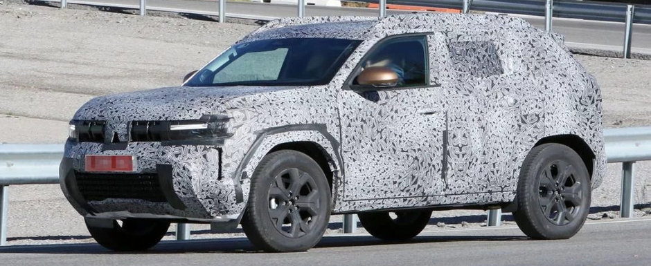 Noua Dacia Duster 3, surprinsa din nou in teste. Masina romaneasca a fost fotografiata cu un design patratos, inspirat de conceptul Bigster Noua Dacia Duster 3, surprinsa din nou in teste. Masina romaneasca a fost fotografiata cu un design patratos, inspirat de conceptul Bigster
