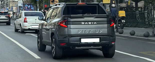 Noua Dacia Duster Pick-Up, fotografiata pentru prima oara pe strazile Romaniei! Cum arata in realitate cea mai controversata masina din oferta romanilor?
