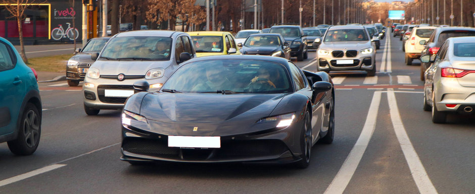 Noua masina de 1000 de cai de la Ferrari, fotografiata pentru prima oara in Romania!