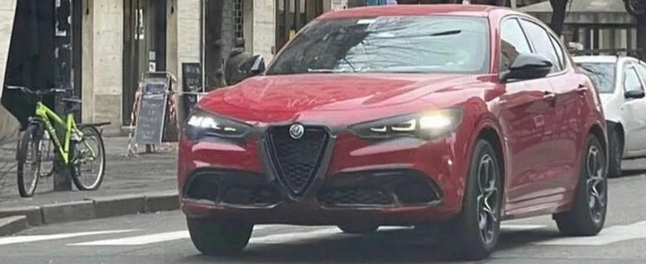 Noua masina de la Alfa, surprinsa partial necamuflata in teste. Poza pe care italienii o vor stearsa de urgenta de pe internet