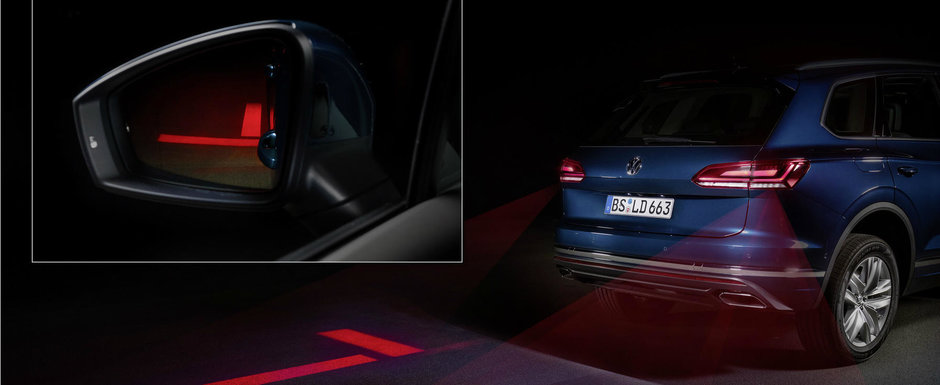 Noua masina de la VW e la ani lumina in fata rivalilor. Are stopuri care proiecteaza simboluri pe asfalt Noua masina de la VW e la ani lumina in fata rivalilor. Are stopuri care proiecteaza simboluri pe asfalt
