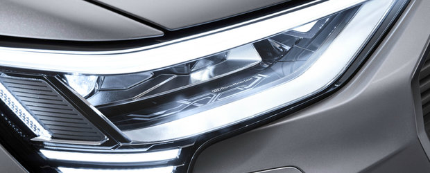Noua masina de serie de la Audi e la ani lumina in fata rivalilor: are faruri care proiecteaza animatii pe asfalt