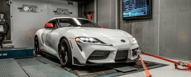 Noua Toyota Supra revine pe dyno si scoate mai putini cai decat data trecuta. FOTO ca sa te convingi si singur