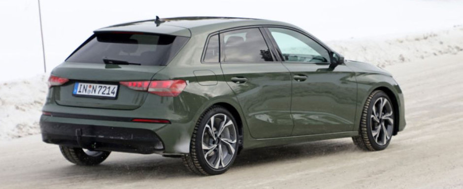 Noul Audi A3, surprins pentru prima oara in teste. Viitorul model al nemtilor a fost fotografiat partial necamuflat pe strazile Europei