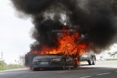 Noul Audi A7 a luat foc in teste