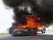 Noul Audi A7 a luat foc in teste