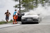 Noul Audi A7 a luat foc in teste