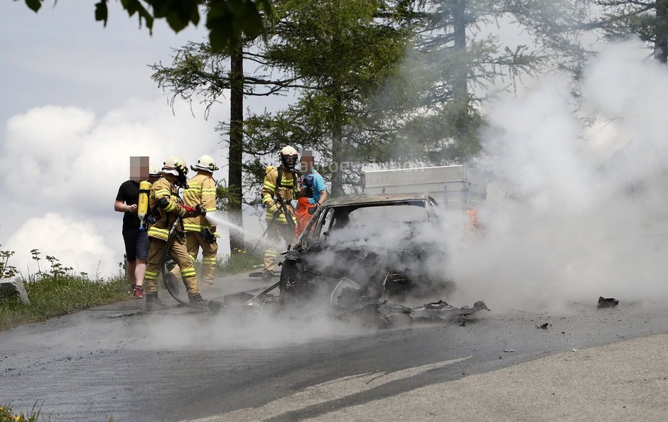 Noul Audi A7 a luat foc in teste