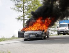 Noul Audi A7 a luat foc in teste