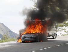 Noul Audi A7 a luat foc in teste