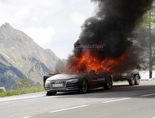 Noul Audi A7 a luat foc in teste