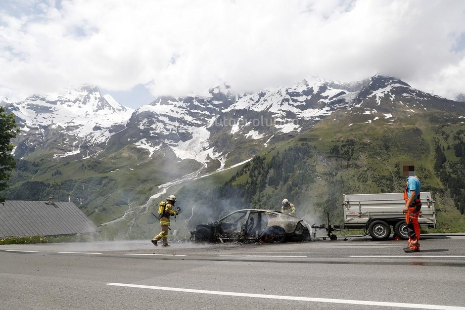 Noul Audi A7 a luat foc in teste