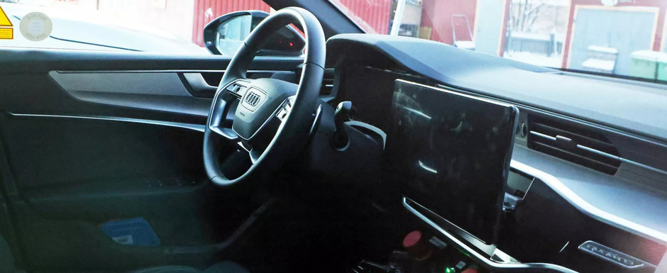 Noul Audi A7, surprins pentru prima oara in teste. Viitorul model al nemtilor a fost fotografiat cu un ecran urias in mijlocul bordului Noul Audi A7, surprins pentru prima oara in teste. Viitorul model al nemtilor a fost fotografiat cu un ecran urias in mijlocul bordului
