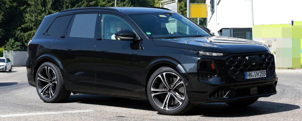 Noul Audi Q7, surprins in cele mai clare imagini de pana acum. Mult anticipatul SUV al nemtilor a fost fotografiat necamuflat complet
