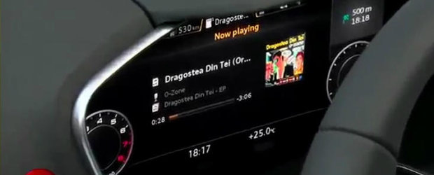 Noul Audi TT dispune de un ecran LCD de 12.3 inci. Iata cum functioneaza acesta!